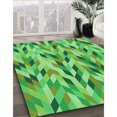 thumbnail image 3 of Ahgly Company Machine Washable Indoor Rectangle Transitional Emerald Green Area Rugs, 8' x 10', 3 of 7