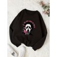 thumbnail image 3 of Sudadera Con Estampado No You Hang Up, Sudadera Informal De Halloween De Manga Larga Con Cuello Redondo Para Otoño E Invierno, Vestimenta Para Mujer, 3 of 4