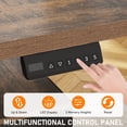 thumbnail image 5 of ANPOO 63" Farmhouse L Shaped Electric Standing Desk, Height Adjustable Corner Desk with Power Outlets, Storage Drawers and Adjustable Shelves, Standing Elegant Computer Desks for Home Office, Black, 5 of 9