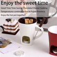 thumbnail image 3 of TISHITA Fondue Mug Chocolate Melting Cup Coffee Cup Butter Melt Pot 130ml Candy Hot Pot for Dessert Home Anniversary Birthday Cooking red, 3 of 9
