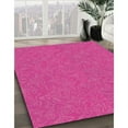 thumbnail image 2 of Ahgly Company Indoor Square Patterned Deep Pink Novelty Area Rugs, 7' Square, 2 of 6