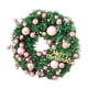 thumbnail image 1 of Guirnalda navideña artificial, adorno navideño, guirnalda colgante navideña, corona para puerta delantera, decoración navideña para interiores rosa, 1 of 8