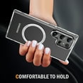 thumbnail image 4 of Dteck Magnetic for Samsung Galaxy S24 Ultra Case Electroplated TPU Frame Compatible with MagSafe Hard PC Clear Back Shockproof Phone Cover for Samsung Galaxy S24 Ultra,Clear, 4 of 8