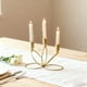 thumbnail image 5 of xihome Candelabro de metal de 3 brazos para centro de mesa, ideal para decoracin navideña, bodas, fiestas, comedores y hogar. Candelabro de aleacin de hierro., 5 of 6