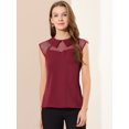 thumbnail image 2 of INSPIRE CHIC Blouse à Col à Manches Courtes pour Femmes Peter Pan, 2 of 6