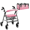 Pink Cherry Blossom1, variant on Chririnla Pink Cherry Blossom1 3 Pieces Lightweight Walker Seat and Backrest Covers with Storage Bag Brushed stretch fabric Seat and Backrest Covers with Under Seat Bag for Seniors