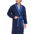 thumbnail image 6 of Skylinewears Men Terry Cotton Robe Contrast Bathrobe Shawl Collar Spa Bathrobe for Men Luxury Shower Robe Long Shawl Collar Bathrobe, 6 of 7