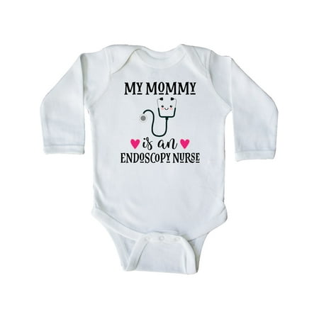 

Inktastic Endoscopy Nurse Mommy Gift Baby Girl Long Sleeve Bodysuit