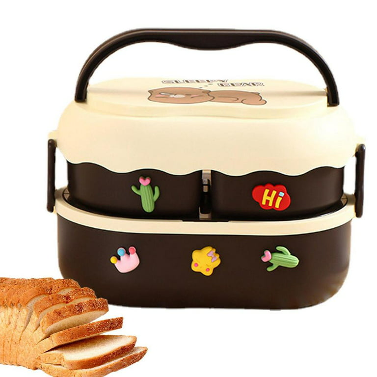 Tohuu Double Layer Lunch Container Double Layer Cute Lunch Box