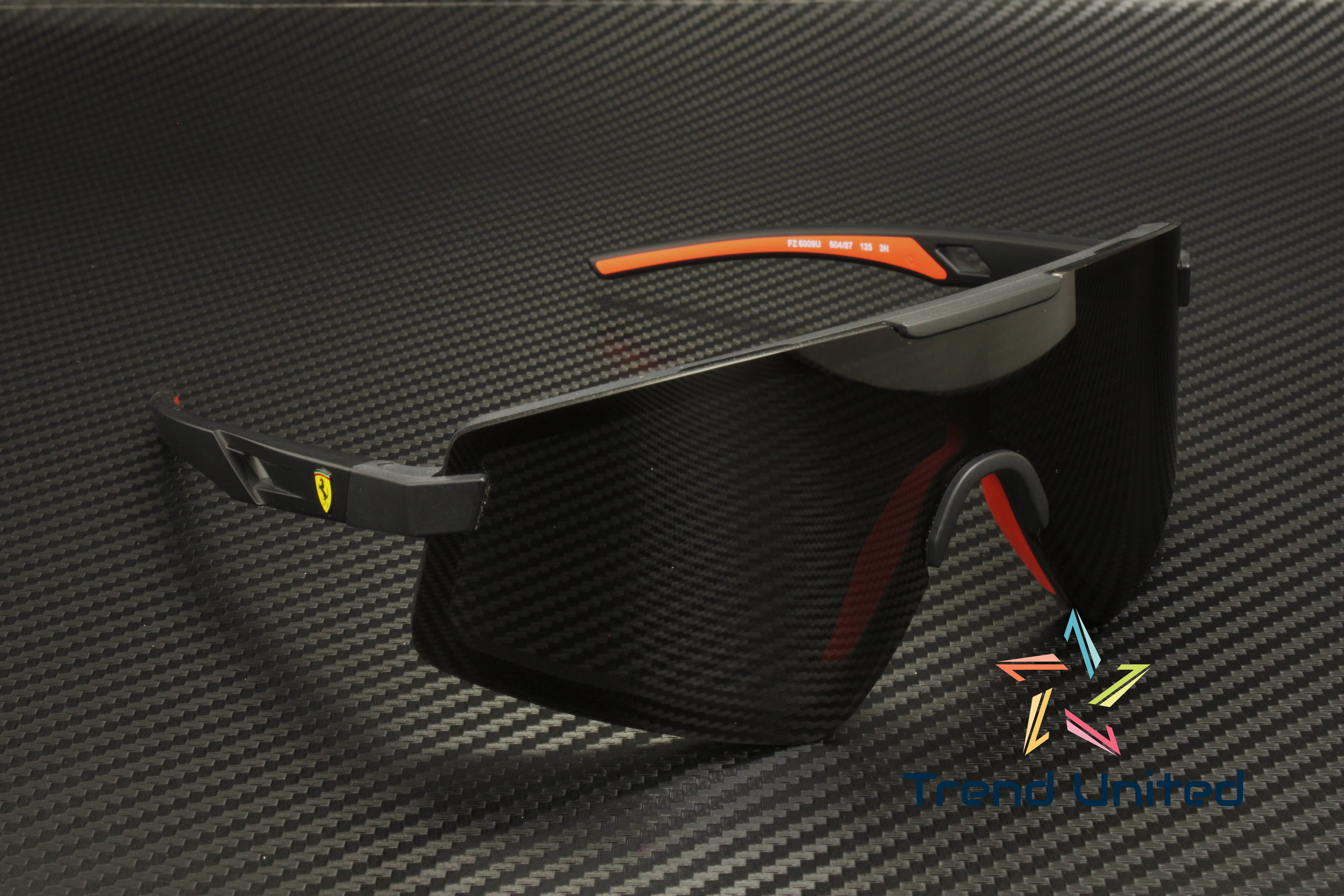 FERRARI SCUDERIA FZ6009U 504 87 Matte Black Grey 47 mm Men's Sunglasses