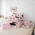 thumbnail image 6 of Homewish Cartoon Dog 7 Pieces Full Size Bedding Sets,Kawaii Bone Full Size Bed in a Bag,Pink,Pink Reversible, 6 of 8