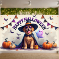 thumbnail image 4 of Decorative Design Happy Halloween Banner Dog Costume Polyester Material Pumpkin Decoration for Halloween Party Fall Festival Indoor Decoration, 4 of 9