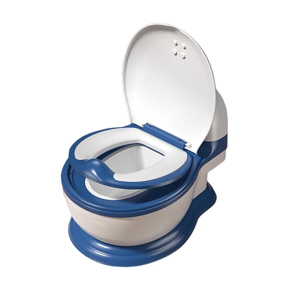 Entrenador para ir al baño Sunnimix Silla para niños pequeños Orinal extraíble PVC azul