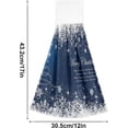 thumbnail image 3 of SKYSONIC 2 PCS Christmas Blue Stars Snowflakes Hand Towels with Hanging Loop for Bathroom and Kitchen, Hanging Band Towel - Kitchen Dish Cloth and Bathroom Hand Towels Set , 12"x17", 3 of 6