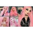 thumbnail image 6 of Cosplay Wig Long Gradient Braid Anime Wig with Bangs Ponytail Synthetic Wig Suitable for Women's Party, 6 of 7