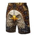 thumbnail image 4 of Balery Vintage Pattern Bald Eagle Traje de Baño Estilo Hawaiano para Hombre, Shorts de Secado Rápido con Bolsillos-X-Large, 4 of 6