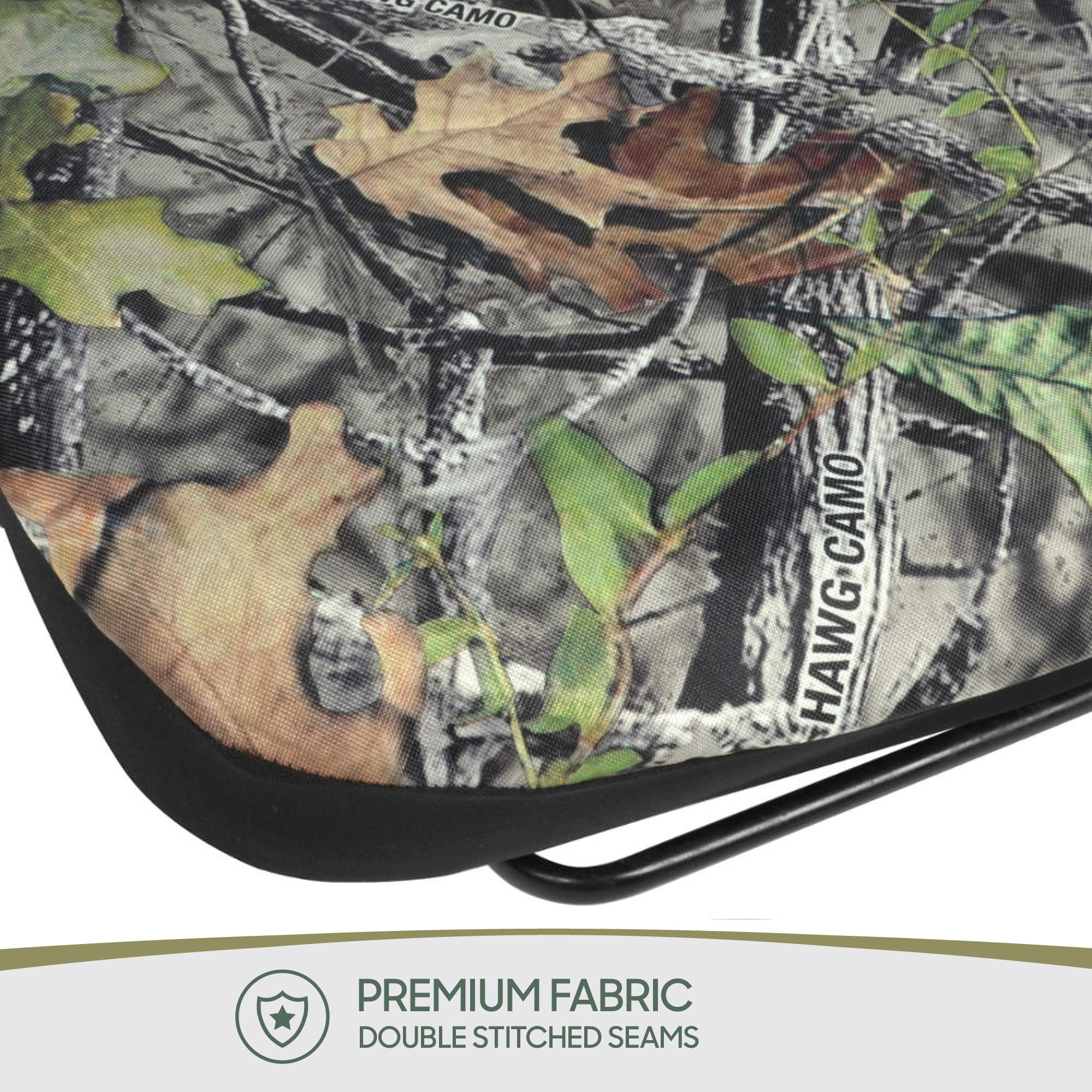 BDK Realistic Forest Camo Car Seat Covers for Car Truck SUV, Full Set Front and Rear Bench, Hunter Camouflage Auto Protector, Camouflage