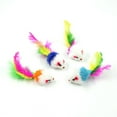 thumbnail image 1 of Redempat 10pcs/set Cat Toys Colorful Feather And Plush Engaging Cat S Natural Instincts Scratch-proof Safe Random 1Set, 1 of 6