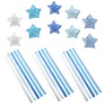 thumbnail image 1 of IFANLANDOR 200pcs Glitter Paper Craft Blue Star Shape for DIY Crafts Relaxation, 1 of 5