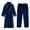 Mens Robes Navy, variant on Fleece Pajama Sets for Men Long Sleeve Robes and Pants Loungewear Outfits Mens Casual Solid Thermal Warm Plush Flannel Bathrobes 2 Piece Pajamas