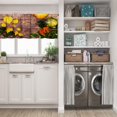 thumbnail image 5 of LALILO Kitchen Curtain Valance Autumn Pumpkins And And Leaves Rod Pocket Window Curtain 52"x 18" Set of 2, 5 of 5