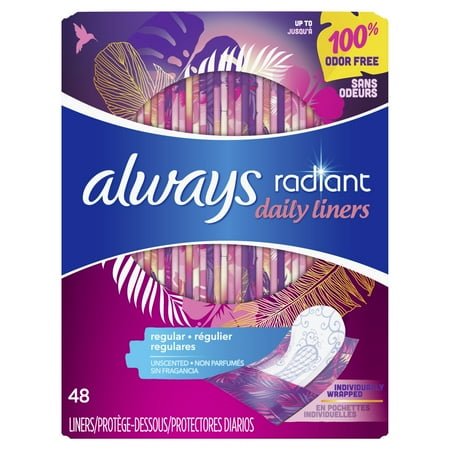 UPC 037000928638 - Always Radiant Pantiliners Regular Wrapped Unscented - 48 Count | upcitemdb.com UPC 037000928638 - Always Radiant Pantiliners Regular Wrapped Unscented - 48 Count | upcitemdb.com