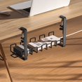 thumbnail image 4 of Desktop Cable Organizer  Hardware Cable Organizer Cord Management System  Multipurpose Cable Clips for Office & Home  Includes 5 Pcs Ties (40cm Black), 4 of 10