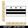 thumbnail image 2 of Washington D.C. District of Columbia Flag Square Rubber Stamp Stamping Scrapbooking Crafting - Small 1.25in, 2 of 7