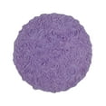 thumbnail image 6 of Home Weavers Bell Flower Collection Bathroom Rug 100% Cotton Tufted Round Shape Bathroom Rug, Soft Absorbent Bath Rugs, Non-Slip Bath Rug, Machine Washable Bath Mats for Bathroom- 22" Round, Purple, 6 of 9