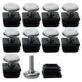 thumbnail image 1 of Patas niveladoras ajustables Uxcell 25 x 25 mm Inserciones para muebles, deslizadores de mesa, 10 piezas, 1 of 7