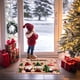 thumbnail image 5 of Seyotauo Winter Merry Christmas Santa Deer Snowflake Kitchen Rugs and Mats Kitchen Floor Mats Seasonal Decor Anti Slip Xmas Tree Cushion Case Bathroom Rug for Indoor Holiday Decoration, 5 of 6