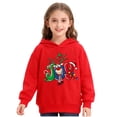 thumbnail image 1 of Children's Christmas Print Hooded Long-Sleeved Pullover, 1 of 8