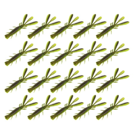 20PCS Soft Crawfishes Lures Fishing Craw Baits Artificial Fishing Lures Baits Swimbait for Outdoor Fishing