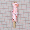 thumbnail image 2 of 10pcs Pink Wedding Delicate Ribbon Streamers Fairy Stick Cheer Props Party Supplies Favors With Golden Bell, 2 of 3