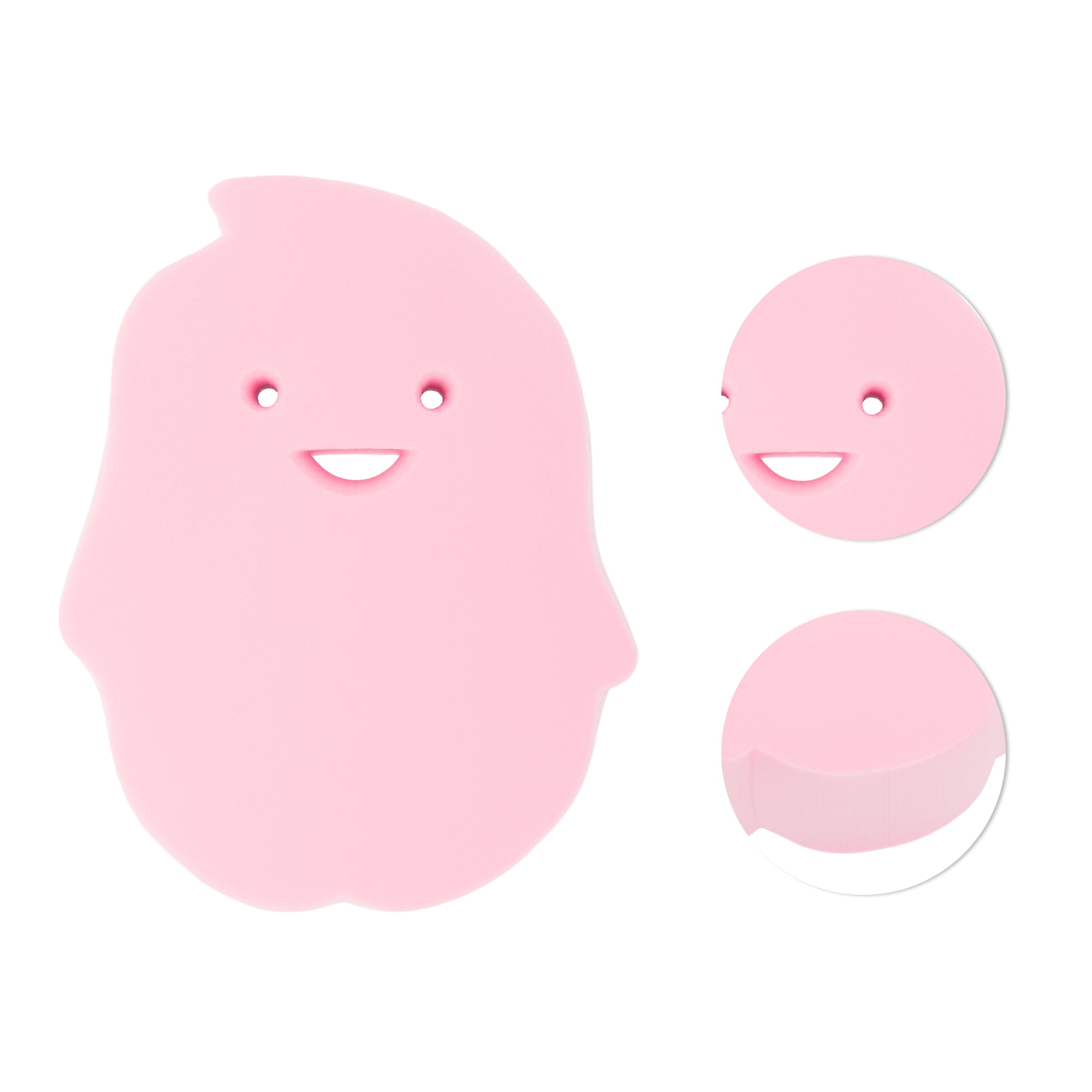 Unique Bargains Penguins Shape Bath Sponge 1 Pc Pink