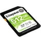 thumbnail image 2 of Memoria SD Kingston  512GB CANVAS Select Plus Clase 10 Video 4K V30 Juegos SDS2/512GB, 2 of 3