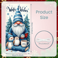thumbnail image 6 of Decorative Design Winter Wishes Snowman Banner for Holiday Season Indoor Decoration Party Background, 6 of 9