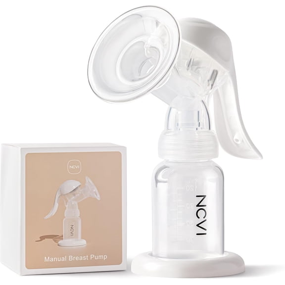 Manual Breast Pump for Breastfeeding Small Nipple, 20mm Silicone Soft Flange Single Hand Held Pump Breast Milk 4oz, BPA-Free with Two Kinds of Suction Adjusted Suitable for 17/18/19/20mm Nipples