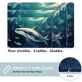 thumbnail image 2 of Whale Polyester Non-Slip Machine Washable Floor Rug, for Office, Chair Rugs Included, 2 of 6