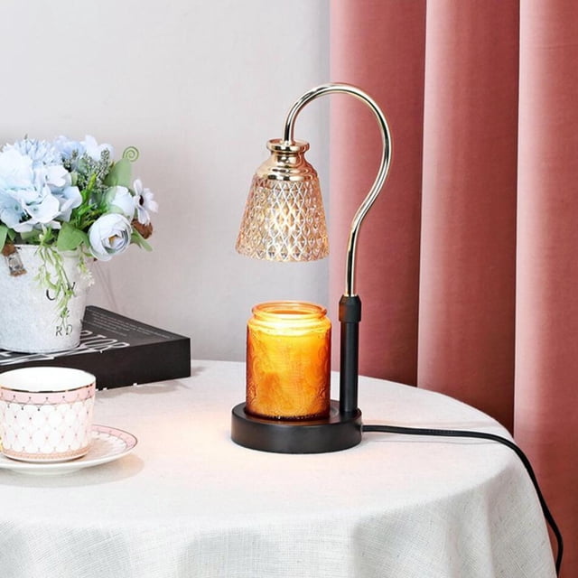 Lámpara Calentadora de Velas BLESIY Lámpara de Fusión de Cera de Velas Decoración de Escritorio Negro