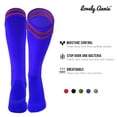 thumbnail image 3 of Lovely Annie Girls' 1 Pair Knee High Sports Socks for Baseball/Soccer/Lacrosse 002 XXS Blue, 3 of 5