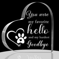 Pet Sympathy Gifts for Dogs Memorial Bereavement Gifts Acrylic Heart Condolence Gifts for Loss of Dog Remembrance Gifts for Loss of Loved One