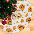 thumbnail image 5 of GZHJMY Thanksgiving Tree Skirt Pumpkin Xmas Tree Skirt Floor Door Round Mat Decorations for Holiday Party Home Christmas Day Ornaments, 35.4", 5 of 6