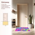 thumbnail image 3 of ODIKA 6'x6' Machine Washable Non-Slip Area Rug, Marbled Swirls with Dreamy Color Flow Design High Traffic Rug, Pink, 395472, 3 of 7