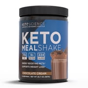 Keto Science Ketogenic Meal Shake Chocolate Dietary Supplement, Meal Replacement, 14 Servings