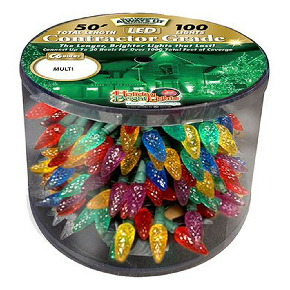REELC6150MU Christmas LED Light Set, CommercialGrade, Multi, 150Ct