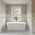 thumbnail image 2 of Vanity Art Acrylic Freestanding Soaking Bathtub with Overflow and Pop-Up Drain, 2 of 4