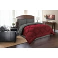 thumbnail image 2 of Celine Linen Down Alternative 3pc Comforter Set-King/Cal King, Red/Gray, 2 of 2