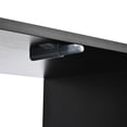 thumbnail image 3 of 95'' TV Stand, Fluted Tempered Glass & Arched Design / Smart LED, Clutter-Free Setup, 3 of 6