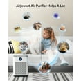 thumbnail image 4 of 2025 Upgraded Air Purifier for Home Large Room 2800Ft² with Washable Pre-filter, H14 True Hepa Air Purifiers for Bedroom with Timer, 22dB Sleep Mode, for Pets Hair Pollen Odor Dander Dust Wildfire, 4 of 11